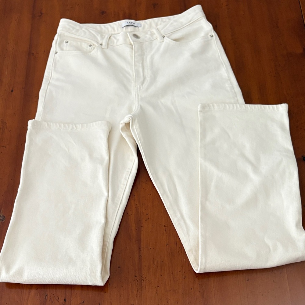 Zapa White Denim Jeans